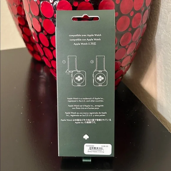 Kate Spade Black polka dot silicone band for Apple Watch - Picture 4 of 5